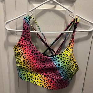 ZYIA Lisa Frank Inspired Strappy Bra. New Without Tags